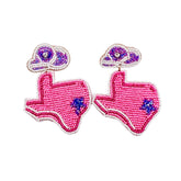 Pink Texas earrings